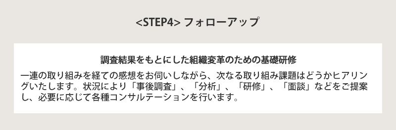 STEP4 フォローアップ